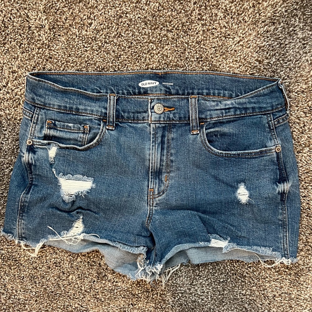 Old Navy Boyfriend Cutoff Shorts Size 8